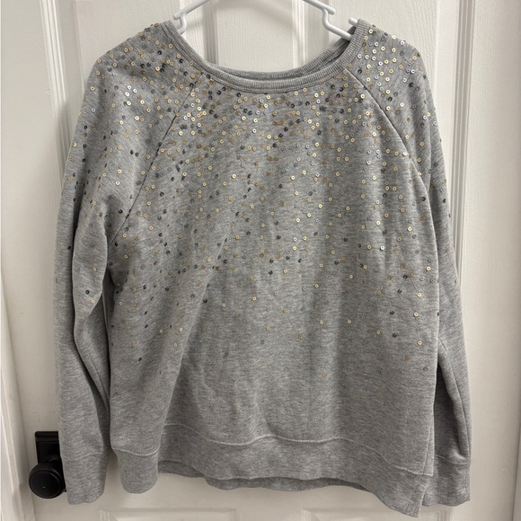 Caslon Sweaters - Caslon Gray Sweater with Gold Accents